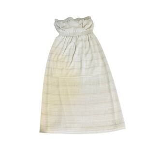 Ali & Jay Ivory Strapless Elastic Waist Strapless Dress Size XS